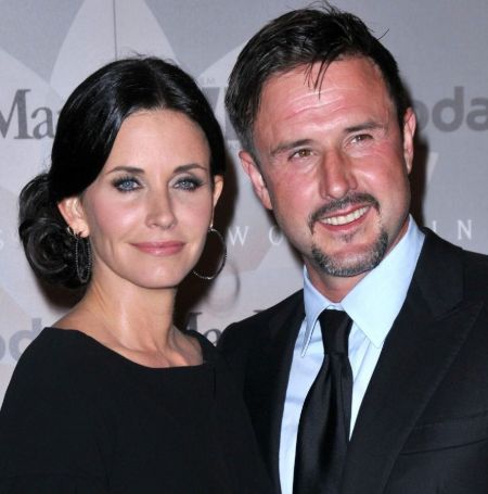 David Arquette with his ex-wife Courteney Cox.